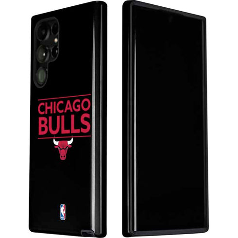 NBA Chicago Bulls Standard - Black Galaxy S22 Ultra Pro Case