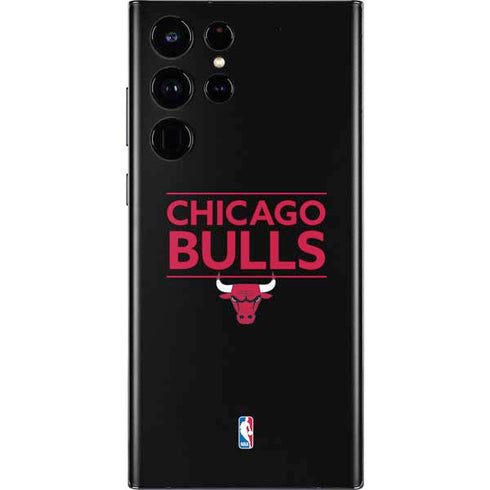 NBA Chicago Bulls Standard - Black Galaxy S22 Ultra Skin