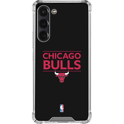NBA Chicago Bulls Standard - Black Galaxy S23 Plus Clear Case