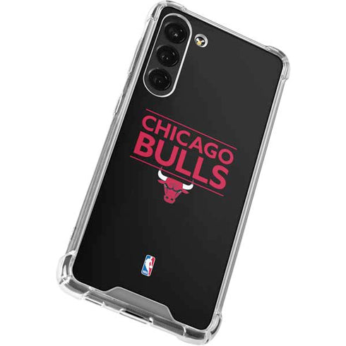 NBA Chicago Bulls Standard - Black Galaxy S23 Plus Clear Case