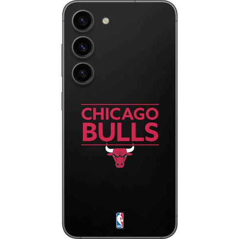 NBA Chicago Bulls Standard - Black Galaxy S23 Skin