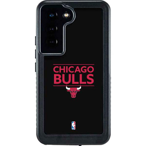 NBA Chicago Bulls Standard - Black Galaxy S23 Waterproof Case