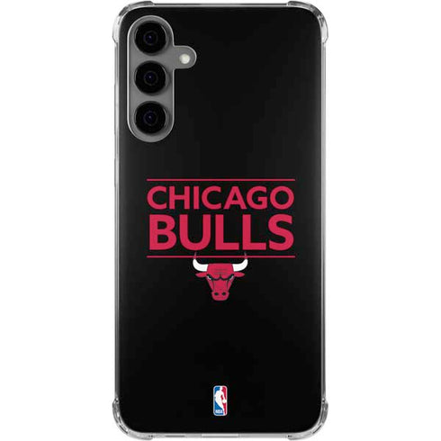 NBA Chicago Bulls Standard - Black Galaxy S24 Plus Clear Case