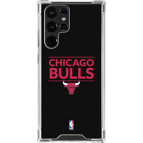 NBA Chicago Bulls Standard - Black Galaxy S24 Ultra Clear Case