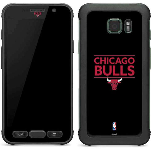 NBA Chicago Bulls Standard - Black Galaxy S7 Active Skin
