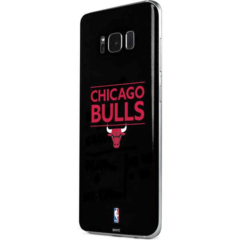 NBA Chicago Bulls Standard - Black Galaxy S8 Plus Skin