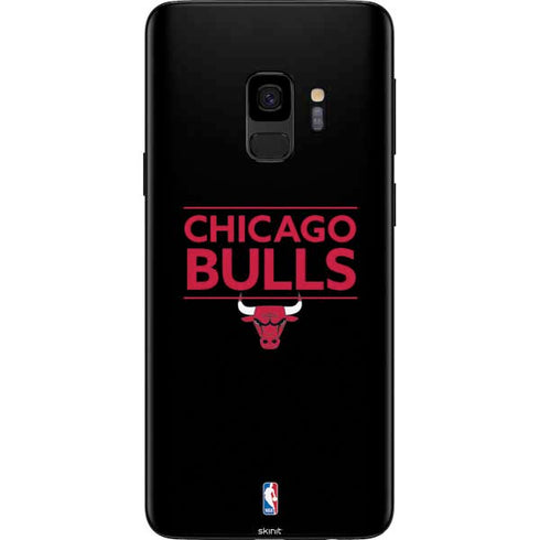 NBA Chicago Bulls Standard - Black Galaxy S9 Skin