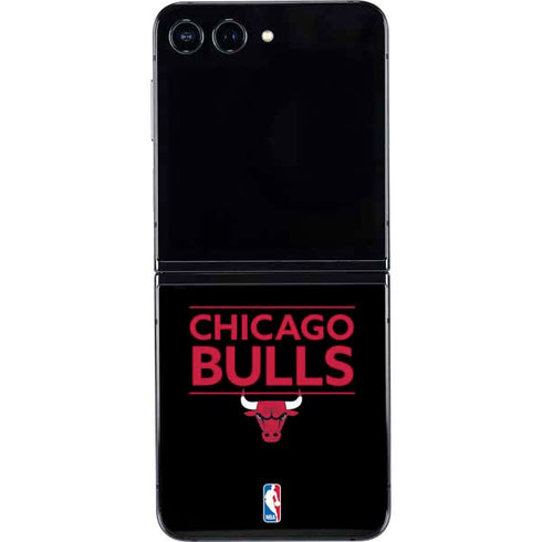 NBA Chicago Bulls Standard - Black Galaxy Z Flip5 5G Skin