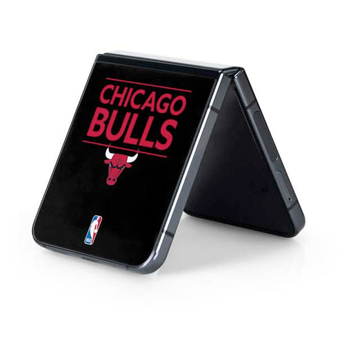 NBA Chicago Bulls Standard - Black Galaxy Z Flip5 5G Skin