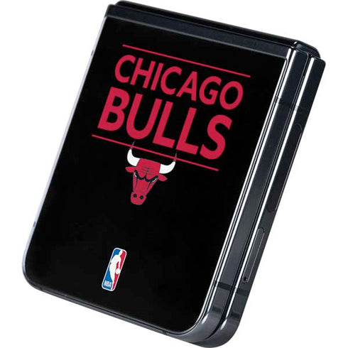NBA Chicago Bulls Standard - Black Galaxy Z Flip5 5G Skin