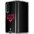 NBA Chicago Bulls Standard - Black Galaxy Z Fold4 5G Clear Case