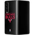 NBA Chicago Bulls Standard - Black Galaxy Z Fold4 5G Skin