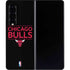 NBA Chicago Bulls Standard - Black Galaxy Z Fold4 5G Skin