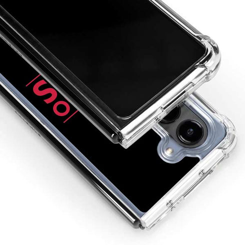 NBA Chicago Bulls Standard - Black Galaxy Z Fold5 5G Clear Case