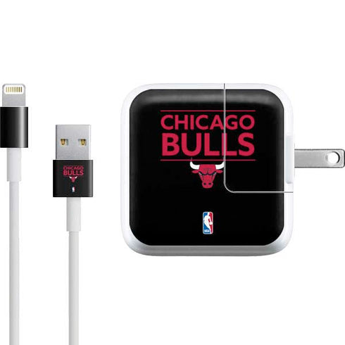 NBA Chicago Bulls Standard - Black iPad Charger (10W USB) Skin