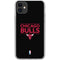 NBA Chicago Bulls Standard - Black iPhone 11 Clear Case
