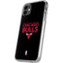 NBA Chicago Bulls Standard - Black iPhone 11 Clear Case