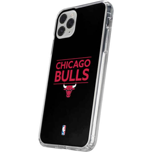 NBA Chicago Bulls Standard - Black iPhone 11 Pro Clear Case
