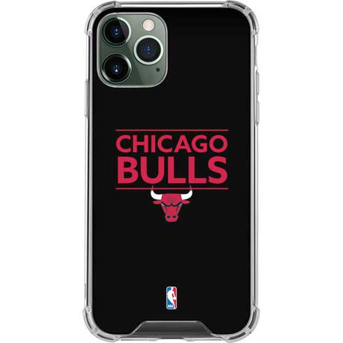 NBA Chicago Bulls Standard - Black iPhone 11 Pro Max Clear Case