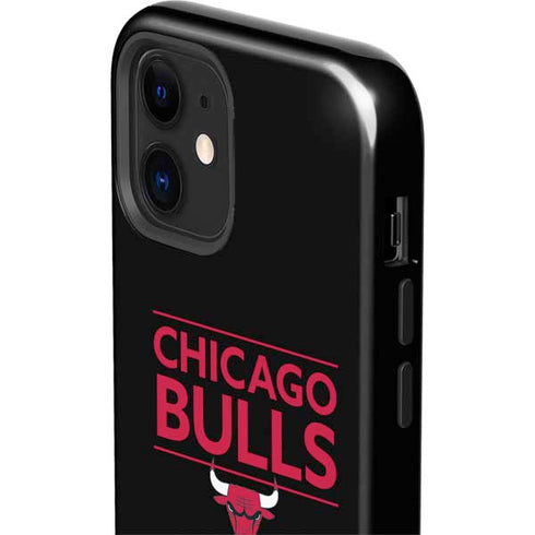 NBA Chicago Bulls Standard - Black iPhone 12 Impact Case