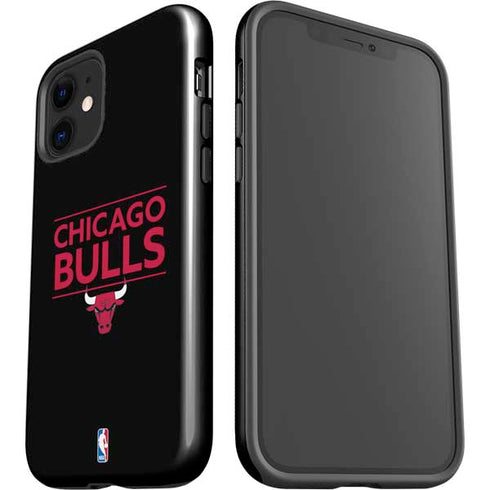 NBA Chicago Bulls Standard - Black iPhone 12 Impact Case