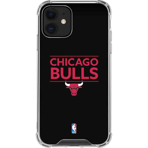 NBA Chicago Bulls Standard - Black iPhone 12 Mini Clear Case