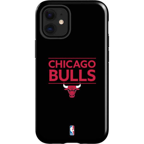 NBA Chicago Bulls Standard - Black iPhone 12 Mini Impact Case