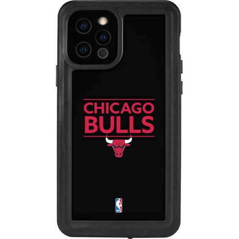 NBA Chicago Bulls Standard - Black iPhone 12 Pro Waterproof Case