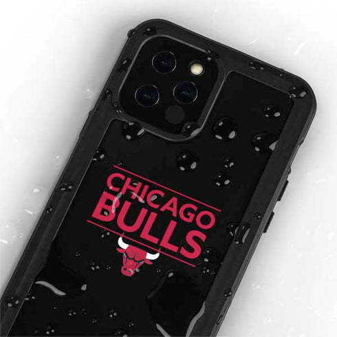 NBA Chicago Bulls Standard - Black iPhone 12 Pro Waterproof Case