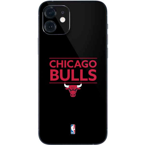 NBA Chicago Bulls Standard - Black iPhone 12 Skin