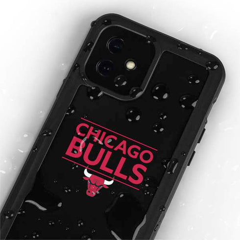 NBA Chicago Bulls Standard - Black iPhone 12 Waterproof Case