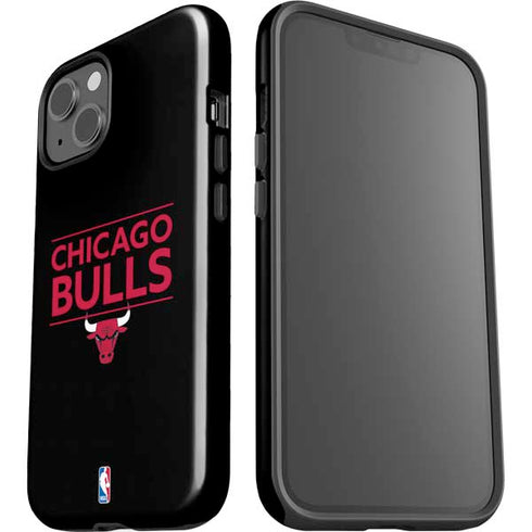 NBA Chicago Bulls Standard - Black iPhone 15 Plus Impact Case