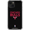 NBA Chicago Bulls Standard - Black iPhone 15 Plus Clear Case