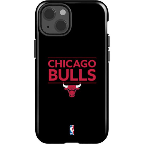 NBA Chicago Bulls Standard - Black iPhone 14 Impact Case