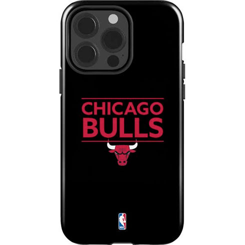 NBA Chicago Bulls Standard - Black iPhone 14 Pro Impact Case