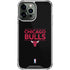NBA Chicago Bulls Standard - Black iPhone 15 Pro Max Clear Case