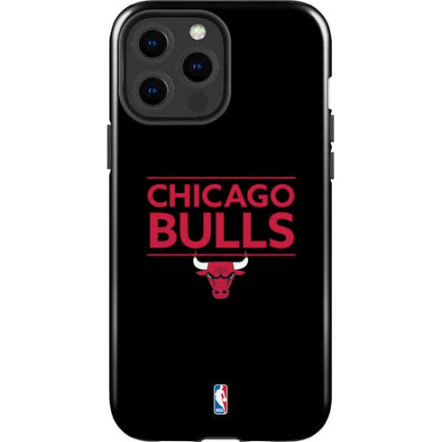 NBA Chicago Bulls Standard - Black iPhone 15 Pro Max Impact Case