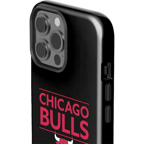 NBA Chicago Bulls Standard - Black iPhone 15 Pro Max Impact Case