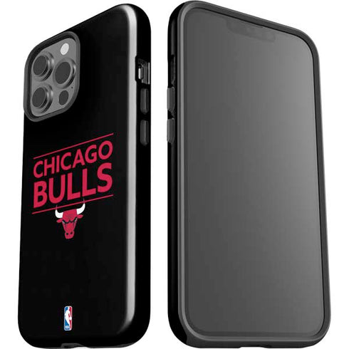 NBA Chicago Bulls Standard - Black iPhone 15 Pro Max Impact Case