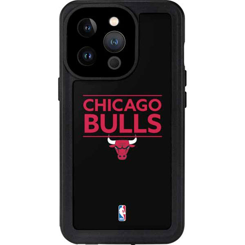 NBA Chicago Bulls Standard - Black iPhone 14 Pro Waterproof Case