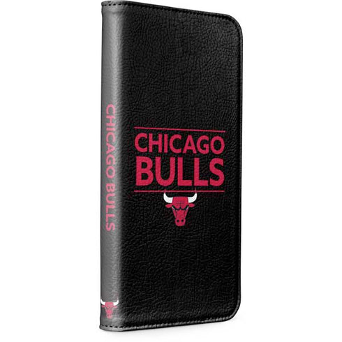 NBA Chicago Bulls Standard - Black iPhone 15 Pro Folio Case