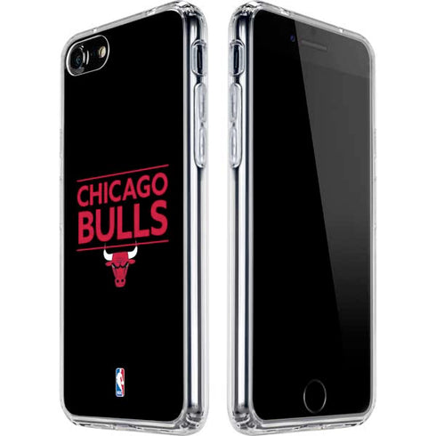 NBA Chicago Bulls Standard - Black iPhone SE (2nd & 3rd Gen) Clear Case