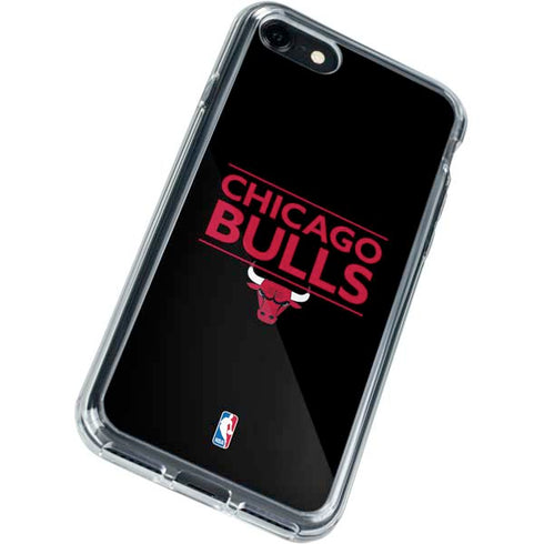 NBA Chicago Bulls Standard - Black iPhone SE (2nd & 3rd Gen) Clear Case