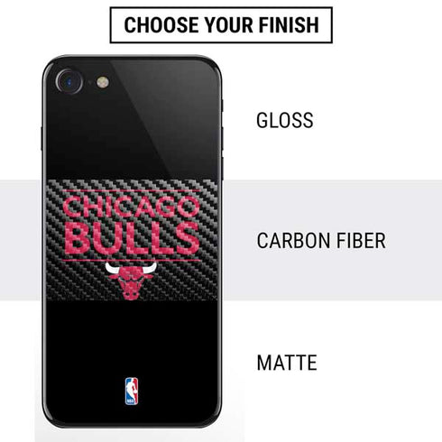 NBA Chicago Bulls Standard - Black iPhone SE (2nd & 3rd Gen) Skin