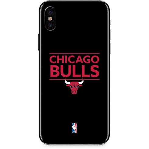NBA Chicago Bulls Standard - Black iPhone X Skin