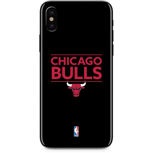 NBA Chicago Bulls Standard - Black iPhone XS Skin