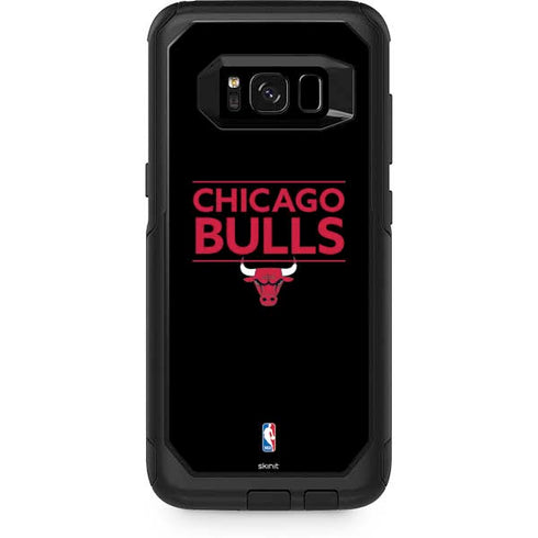 NBA Chicago Bulls Standard - Black Otterbox Commuter Galaxy Skin
