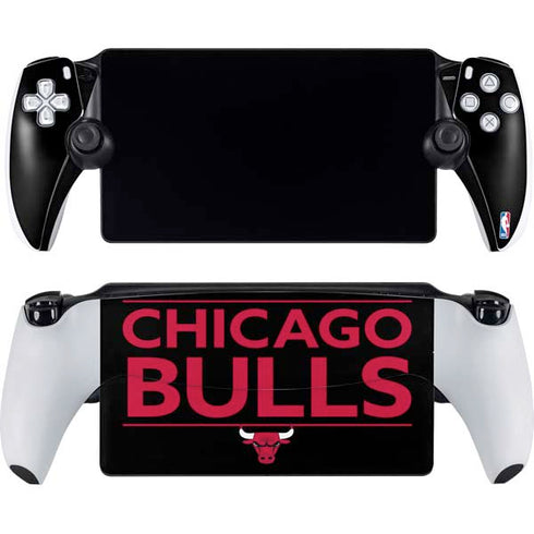 NBA Chicago Bulls Standard - Black PlayStation Portal Remote Player Skin