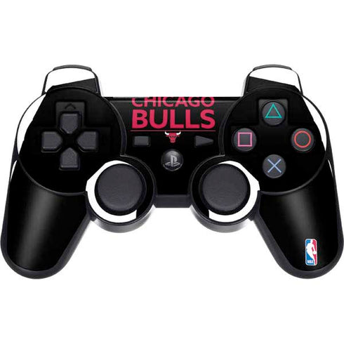 NBA Chicago Bulls Standard - Black PS3 Dual Shock wireless controller Skin