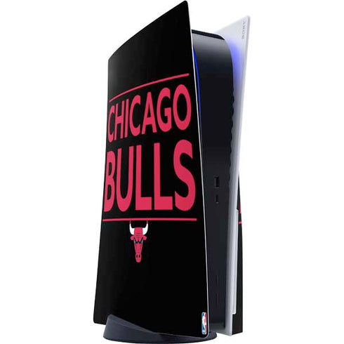 NBA Chicago Bulls Standard - Black PS5 Console Skin